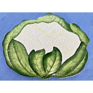 Hand Painted Ceramic Trivet  Cauliflower Italy Wall Hanging Ceramiche Leonardo